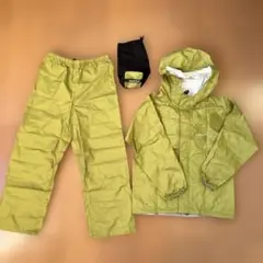 mont-bell フード付きレインウェアセット　キッズ130