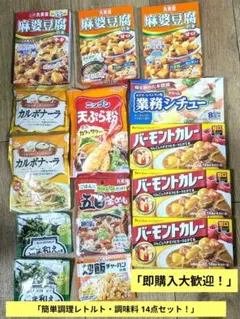 【激安！早い者勝ち】食品詰め合わせ まとめ売り 14点 カレー・パスタソースほかのサムネイル