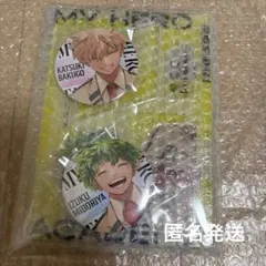 僕のヒーローアカデミア　ヒロアカ　緑谷出久　爆豪勝己　アクリルスタンド　缶バッジ