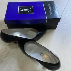 イヴ・サンローラン　ハイヒールパンプス黒のサムネイル