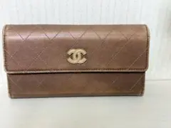 シャネル 長財布 財布 キャビアスキン ピコローレ ボルドー レディース 