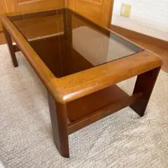 マルニ木工 ガラス天板 センターテーブル ローテーブル