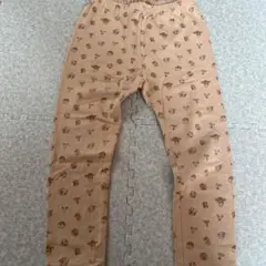 トイストーリー　茶色　ブラウン　キャラクター柄 ベージュ ロングパンツ