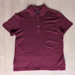 エルメス HERMES ポロシャツ 半袖 ボルドー Sサイズ 綿100% 721のサムネイル