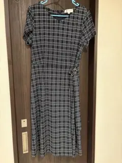 MICHEL KLEIN チェック柄 半袖ワンピース 40