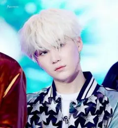 BTS シュガ 着用 シルバー925製 ダブル チェーン フープ ピアス 両耳用