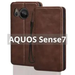 AQUOS Sense7 ケース 手帳型 スマホケース カード収納 スタンド機能