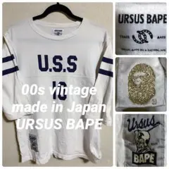 アーサスベイプ　メンズS フットボールTシャツ　エイプ　7分袖　7部袖のサムネイル
