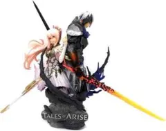 【未開封】テイルズオブアライズ　スタチューフィギュア+デスクマット+試供品 未開封】テイルズオブアライズ スタチューフィギュア+デスク