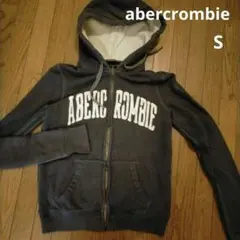 アバクロ ダメージ加工 スウェット パーカー アーチロゴ