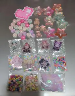 ネイルパーツデコパセット　mミニチョコ風