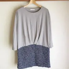 ワンピース ツイード 春 秋　フォーマル ドッキング　入学　卒業