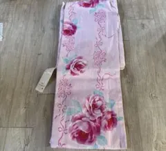 花柄ピンク浴衣単品