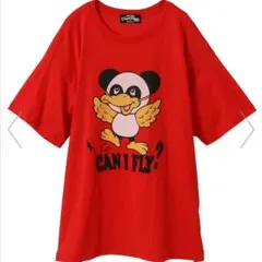 Candy Stripper CAN I FLY? Tシャツ 赤 Mのサムネイル