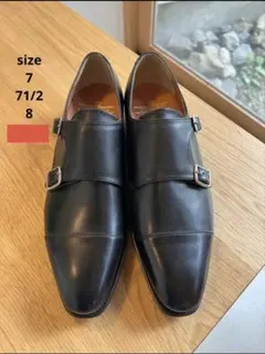 SHOEISM ダブルモンクストラップ 黒 約26cmのサムネイル
