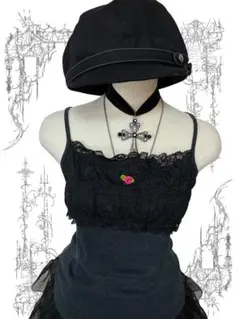 薔薇❤︎黒レース00s平成ギャルマクブリンク　ゴシック姫ギャルゴシック小悪魔キャミのサムネイル