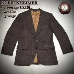 90s KUPPENHEIMER テーラードジャケット 胡桃ボタン USA製✨️