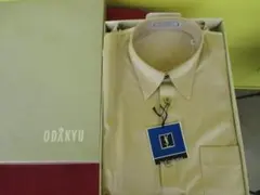 ★Yves Saint Laurent　 ベージュ 　半袖シャツ　M　綿100%のサムネイル