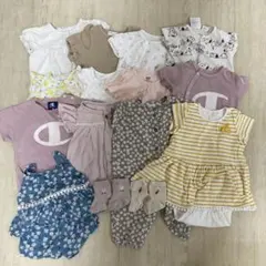ベビー服 半袖 ロンパース カバーオール 60 70 80まとめ売り