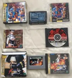SS用格闘ゲーム３本セット　KOF95・グルーヴオンファイト・XMENvsSF