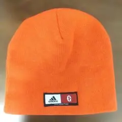 adidas ニット帽 オレンジ 背番号10