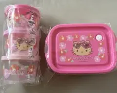 キティ　しまむら　保存容器　シールボックス　日焼けキティのサムネイル