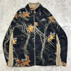 MOSSY OAK　リアルツリー　長袖　フリースジャケット　古着　ブラウン他　M