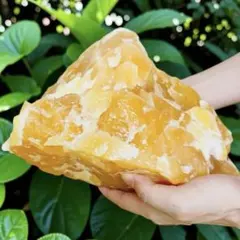 【超特大‼️】オレンジカルサイト 5kg 原石 結晶 方解石 天然石 庭石のサムネイル