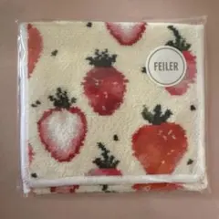 フェイラー　ストロベリードット　ハンカチポーチ