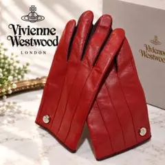 美品 Vivienne Westwood レザーグローブ オーブ 手袋 羊革