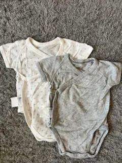 ユニクロ ベビー肌着 2枚セット 60 半袖 メッシュ