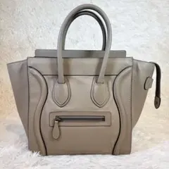 大人気✨セリーヌ　ハンドバッグ　ラゲージ　マイクロショッパー　ベージュ