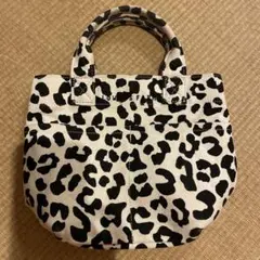 ヒョウ柄キャンバストートバッグ