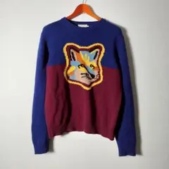 MAISON KITSUNE メゾンキツネ バイカラーニット ウールのサムネイル