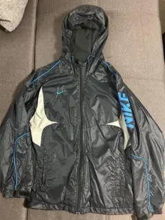Nike ウィンドブレーカー L 黒/青