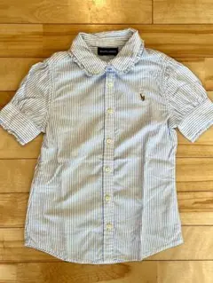 ラルフローレン　6Ｘ　ストライプ　半袖ブラウス　日本サイズ120ｃｍ程度
