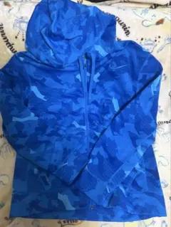 ナイキ　THERMA-FIT ジップアップパーカー L 青