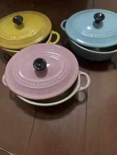 LE CREUSET オーバルディッシュ皿グラタンベイクド3点セットのサムネイル