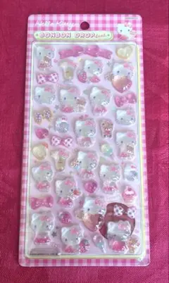 ハローキティ 【ボンボンドロップ シール 】ピンク