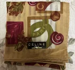 CELINE セリーヌ ヴィンテージ ハンカチ　スカーフ　ネックスカーフ