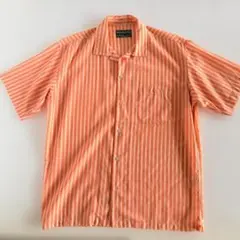 BROWN by 2-tacs ストライプ 半袖シャツ オレンジのサムネイル