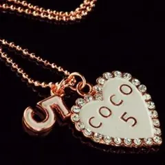新品Swarovski COCO 5 ハート ネックレス ピンクゴールドカラーのサムネイル
