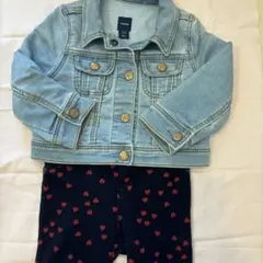 GAP baby 80㎝ ライトブルー Gジャン 紺色ズボン