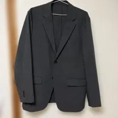 ユニクロ　ダークグレー ビジネスジャケット