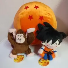 バンプレスト ドラゴンボールZ ぬいぐるみ&四星球クッションセット タグ付き