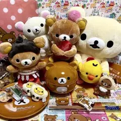 リラックマ まとめ売り お相撲 力士 ぬいぐるみ 食器セット たこ焼きてのり