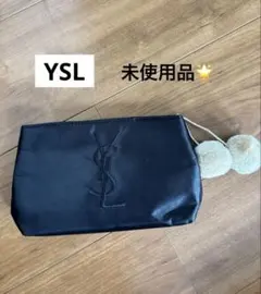 YSL ブラック キルティングポーチ 未使用！ YSL イヴサンローラン ポーチ ブラック - メルカリ