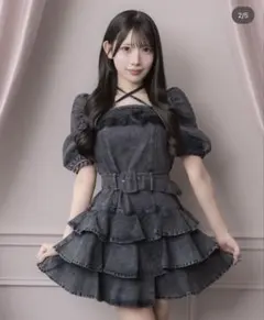 Pium ピウム ティアードデニムワンピース ミニワンピース 2026年最新】Pium ワンピース デニムミニワンピースの人気アイテム