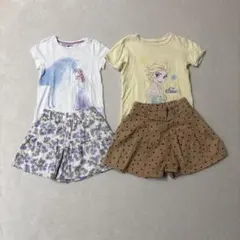 アナと雪の女王　Tシャツ　セット　110 120 ショートパンツ