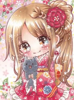 ★ミニサイズA-7★オリジナル手描きイラスト2026年④ー1